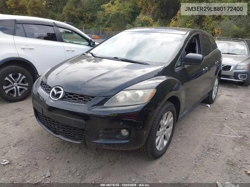 2008 MAZDA CX-7 VIN JM3ER29L880172400 — фото 2