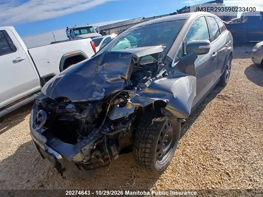 MAZDA CX-7 2009, VIN JM3ER293590233400