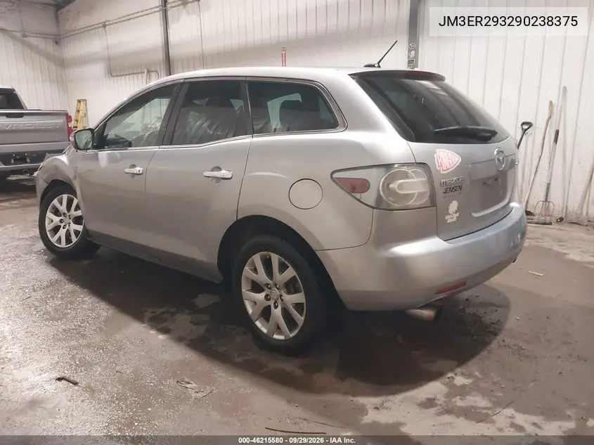 2009 MAZDA CX-7 VIN JM3ER293290238375 — фото 3