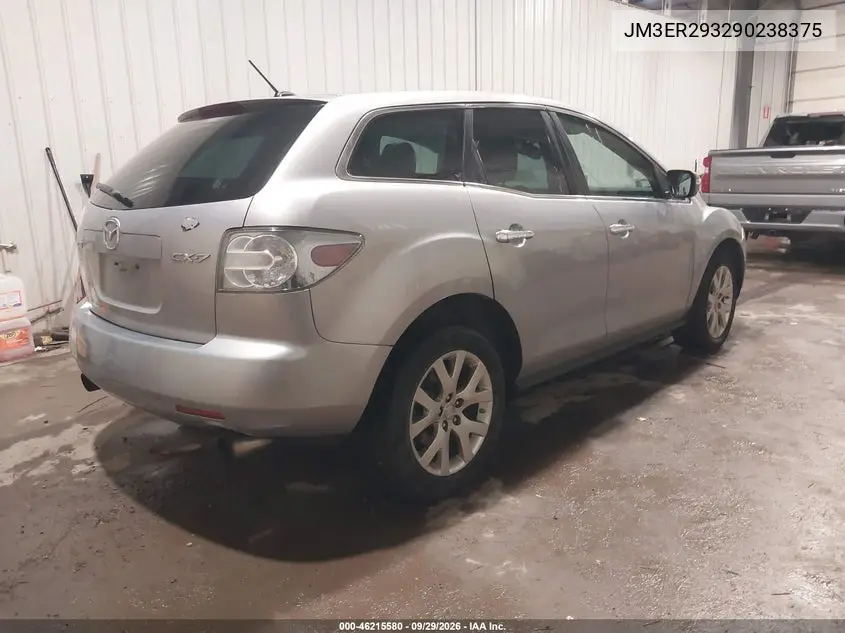 2009 MAZDA CX-7 VIN JM3ER293290238375 — фото 4
