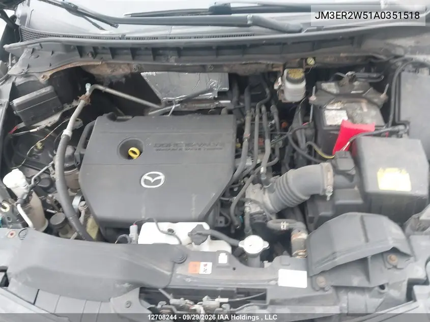 2010 MAZDA CX-7 VIN JM3ER2W51A0351518 — фото 10