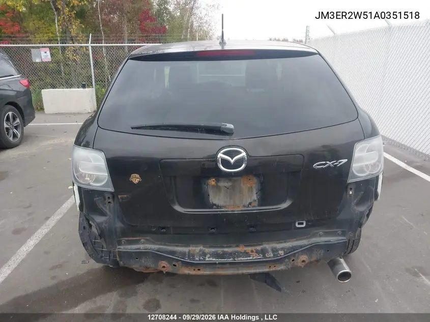 2010 MAZDA CX-7 VIN JM3ER2W51A0351518 — фото 17
