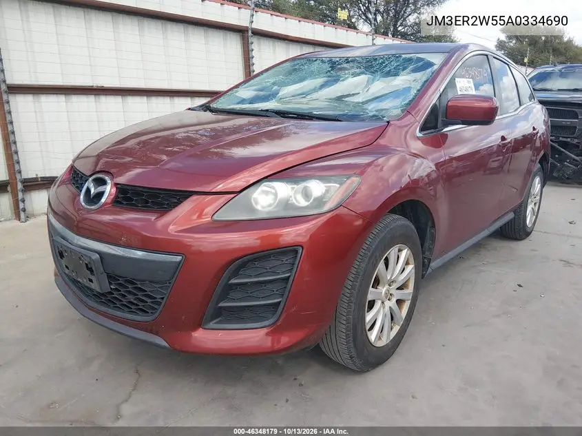 2010 MAZDA CX-7 VIN JM3ER2W55A0334690 — фото 2