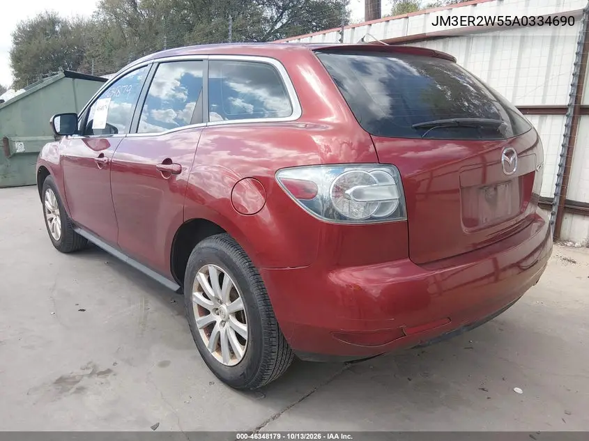 2010 MAZDA CX-7 VIN JM3ER2W55A0334690 — фото 3