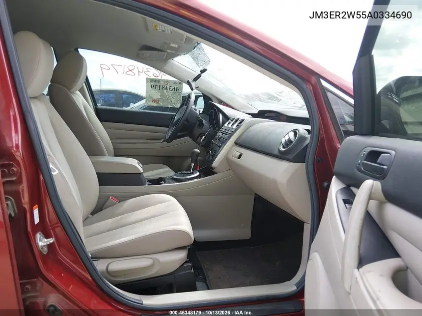 2010 MAZDA CX-7 VIN JM3ER2W55A0334690 — фото 5
