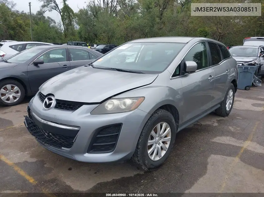 2010 MAZDA CX-7 VIN JM3ER2W53A0308511 — фото 2