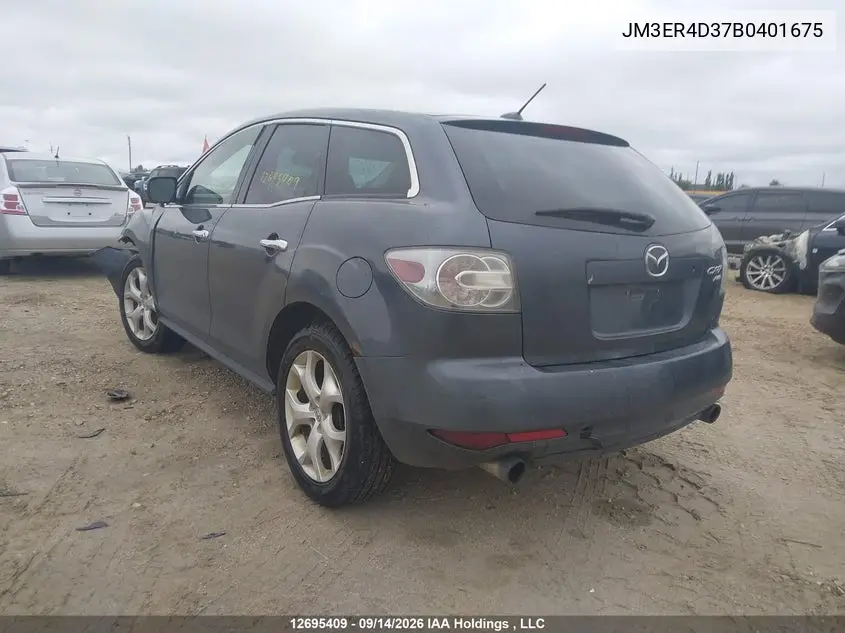 2011 MAZDA CX-7 VIN JM3ER4D37B0401675 — фото 3