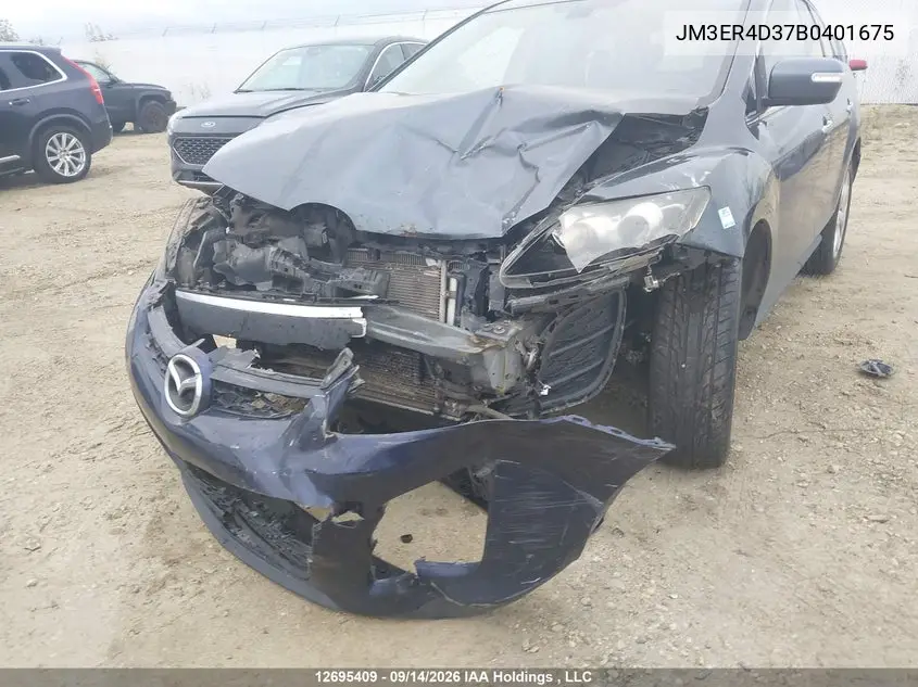 2011 MAZDA CX-7 VIN JM3ER4D37B0401675 — фото 6