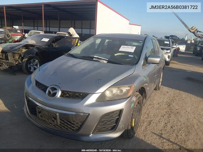 2011 MAZDA CX-7 VIN JM3ER2A56B0381722 — фото 2