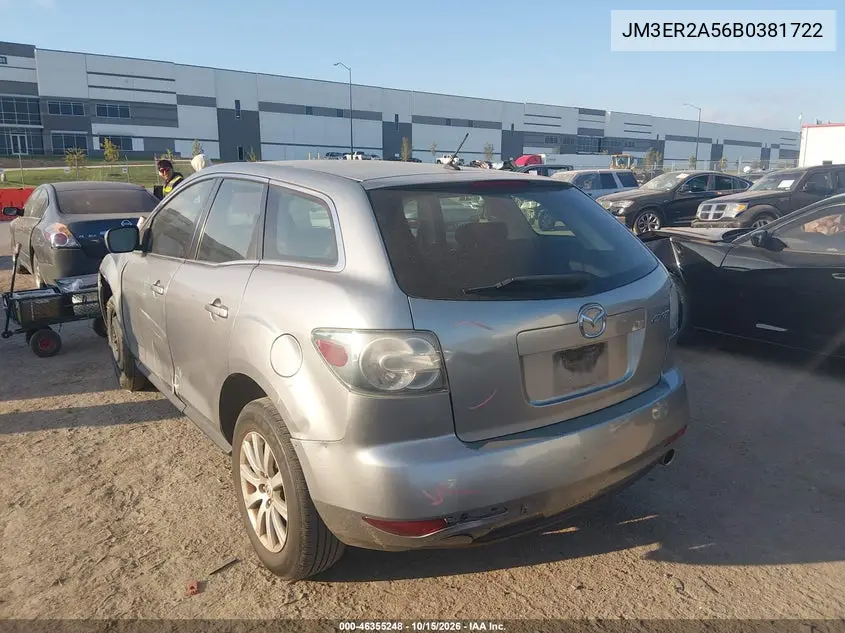2011 MAZDA CX-7 VIN JM3ER2A56B0381722 — фото 3