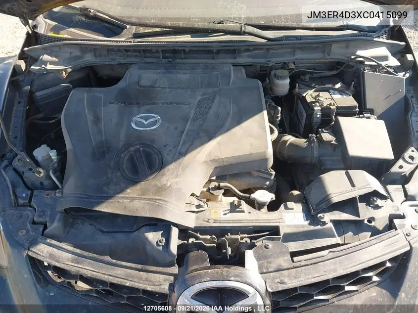 2012 MAZDA CX-7 VIN JM3ER4D3XC0415099 — фото 10