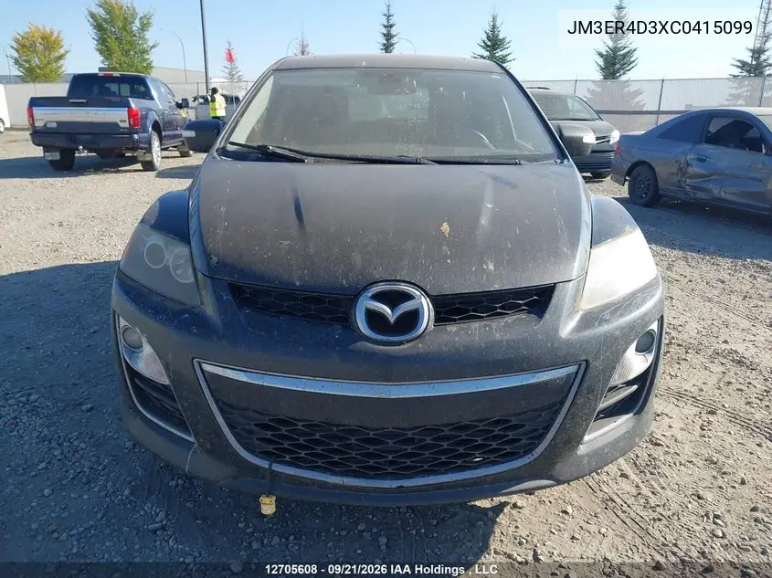2012 MAZDA CX-7 VIN JM3ER4D3XC0415099 — фото 12