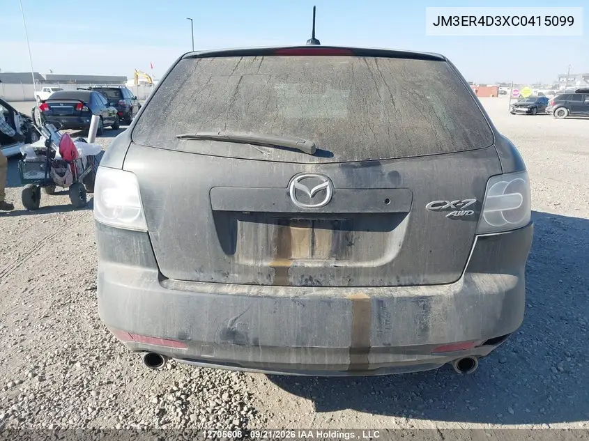2012 MAZDA CX-7 VIN JM3ER4D3XC0415099 — фото 16