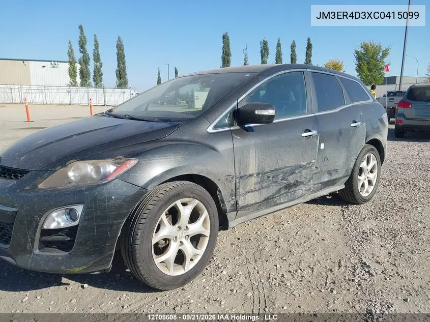 2012 MAZDA CX-7 VIN JM3ER4D3XC0415099 — фото 6