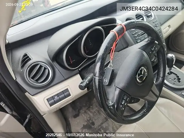 MAZDA CX-7 2012, VIN JM3ER4C34C0424284