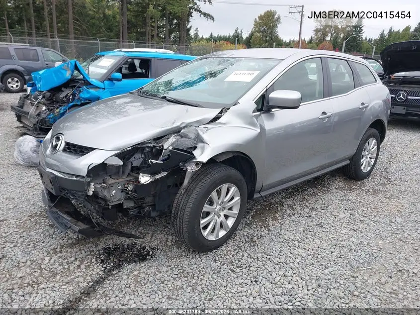 2012 MAZDA CX-7 VIN JM3ER2AM2C0415454 — фото 2