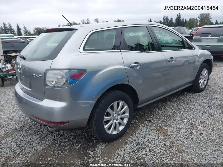 2012 MAZDA CX-7 VIN JM3ER2AM2C0415454 — фото 4