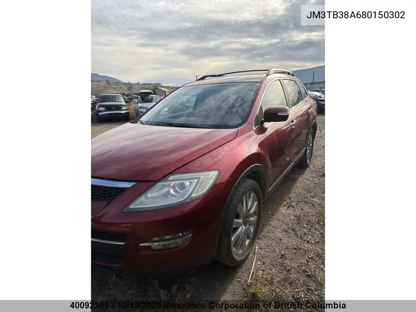 2008 MAZDA CX-9 VIN JM3TB38A680150302 — фото 3