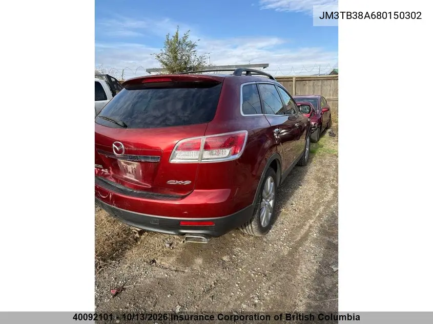 2008 MAZDA CX-9 VIN JM3TB38A680150302 — фото 5