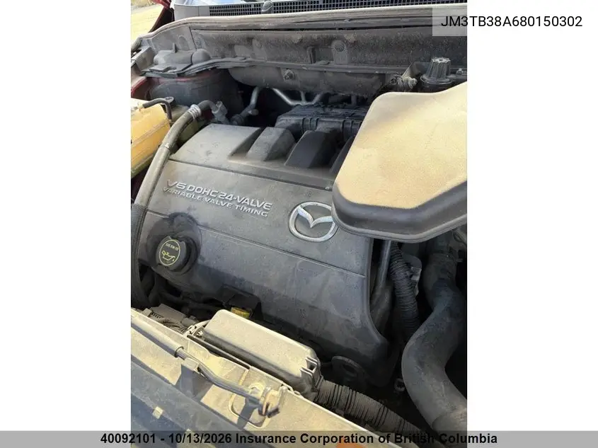MAZDA CX-9 2008, VIN JM3TB38A680150302