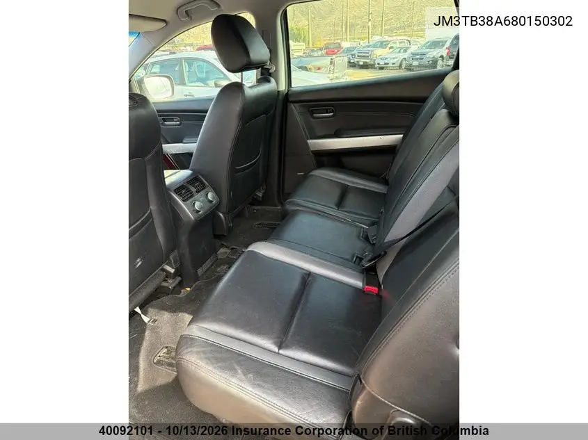 2008 MAZDA CX-9 VIN JM3TB38A680150302 — фото 9