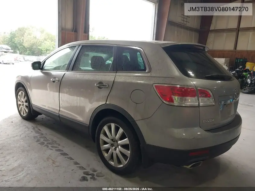 2008 MAZDA CX-9 VIN JM3TB38V080147270 — фото 3