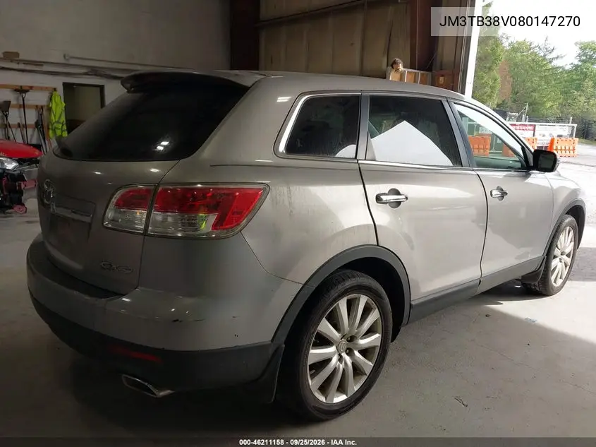 2008 MAZDA CX-9 VIN JM3TB38V080147270 — фото 4