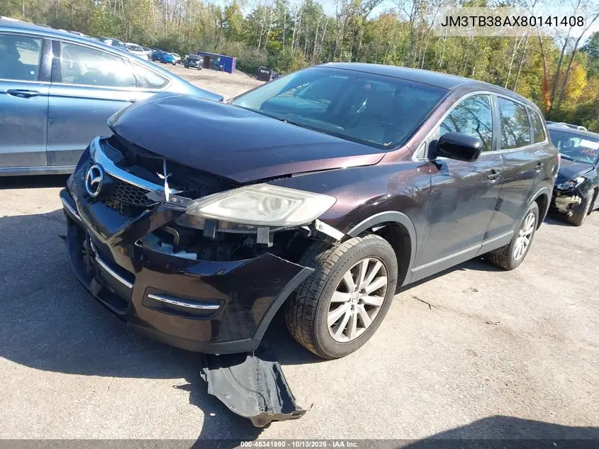 2008 MAZDA CX-9 VIN JM3TB38AX80141408 — фото 2