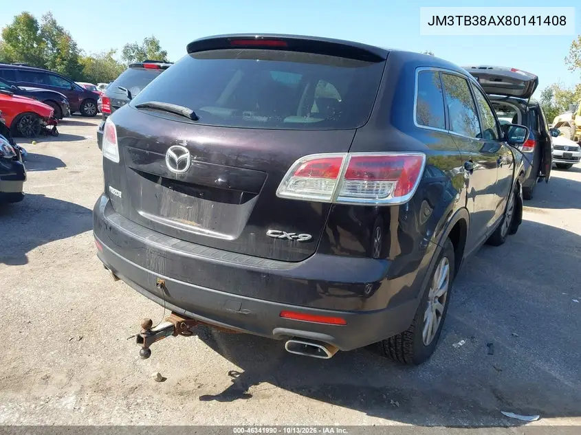 2008 MAZDA CX-9 VIN JM3TB38AX80141408 — фото 4
