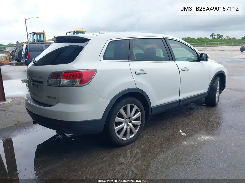 2009 MAZDA CX-9 VIN JM3TB28A490167112 — фото 4
