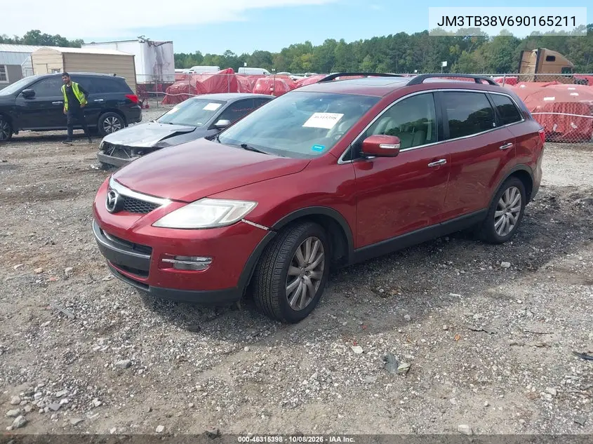2009 MAZDA CX-9 VIN JM3TB38V690165211 — фото 2