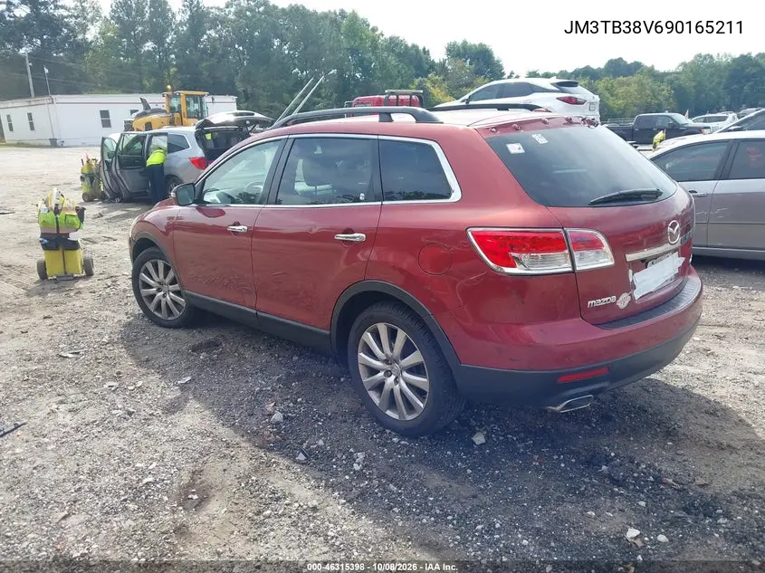 2009 MAZDA CX-9 VIN JM3TB38V690165211 — фото 3