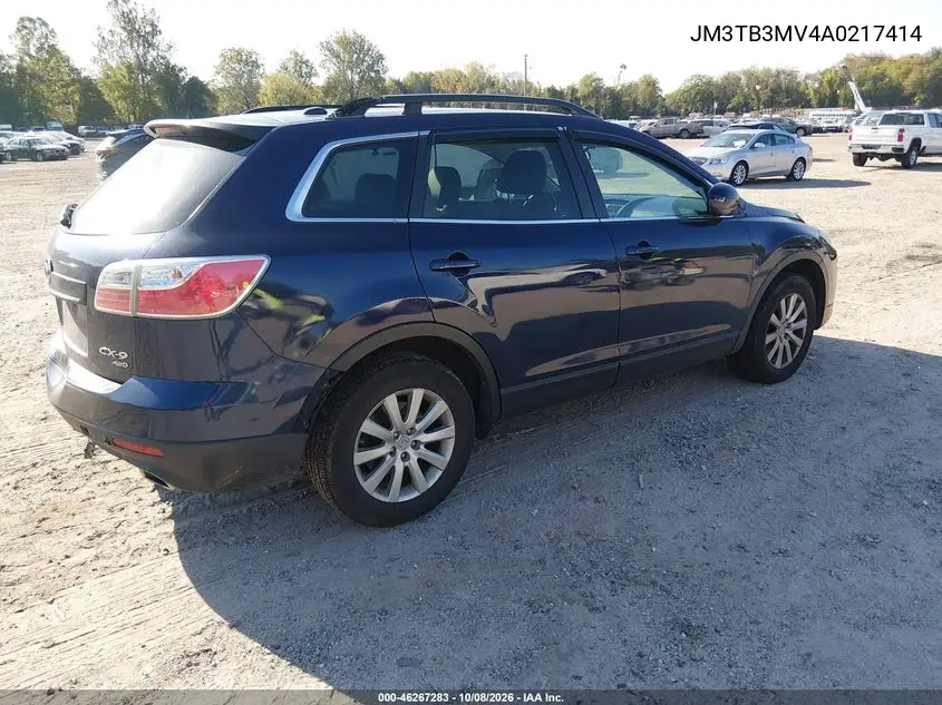 2010 MAZDA CX-9 VIN JM3TB3MV4A0217414 — фото 4