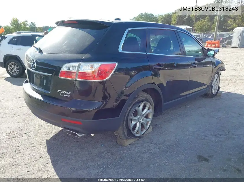 2011 MAZDA CX-9 VIN JM3TB3CV0B0318243 — фото 4