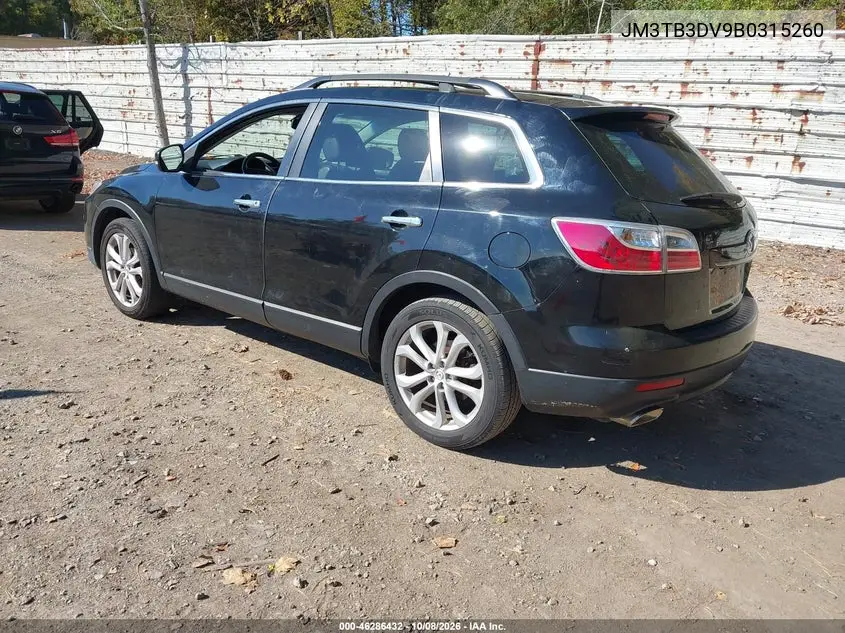 2011 MAZDA CX-9 VIN JM3TB3DV9B0315260 — фото 3