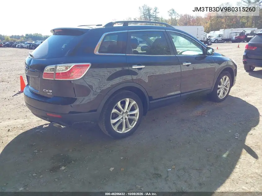 2011 MAZDA CX-9 VIN JM3TB3DV9B0315260 — фото 4
