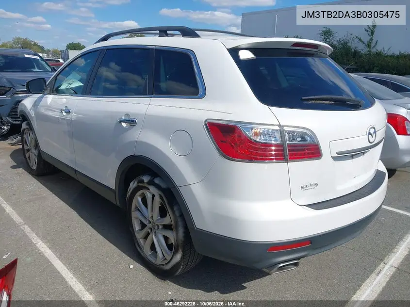 2011 MAZDA CX-9 VIN JM3TB2DA3B0305475 — фото 3