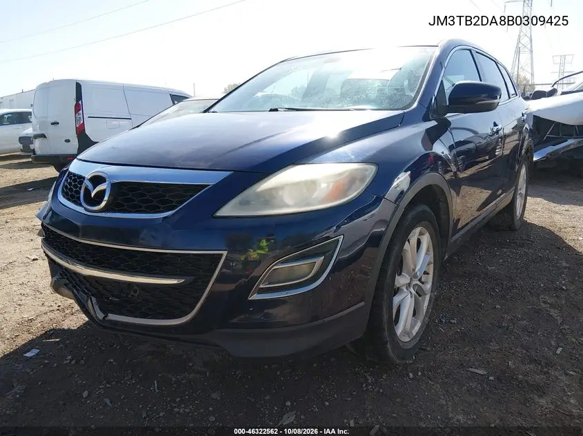 2011 MAZDA CX-9 VIN JM3TB2DA8B0309425 — фото 2