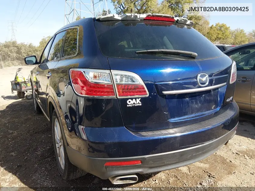 2011 MAZDA CX-9 VIN JM3TB2DA8B0309425 — фото 3