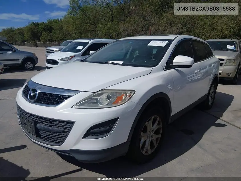2011 MAZDA CX-9 VIN JM3TB2CA9B0315588 — фото 2