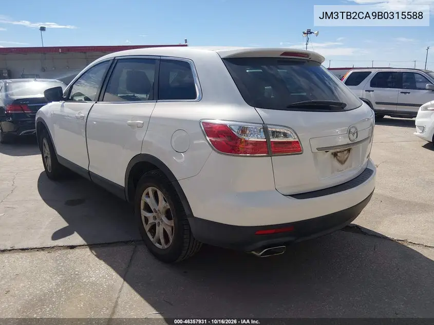 2011 MAZDA CX-9 VIN JM3TB2CA9B0315588 — фото 3