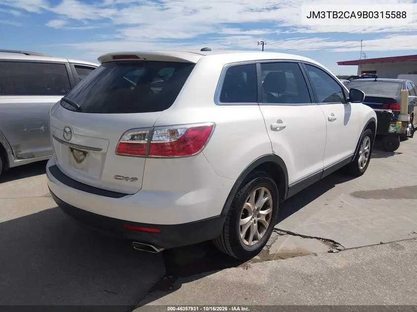 2011 MAZDA CX-9 VIN JM3TB2CA9B0315588 — фото 4