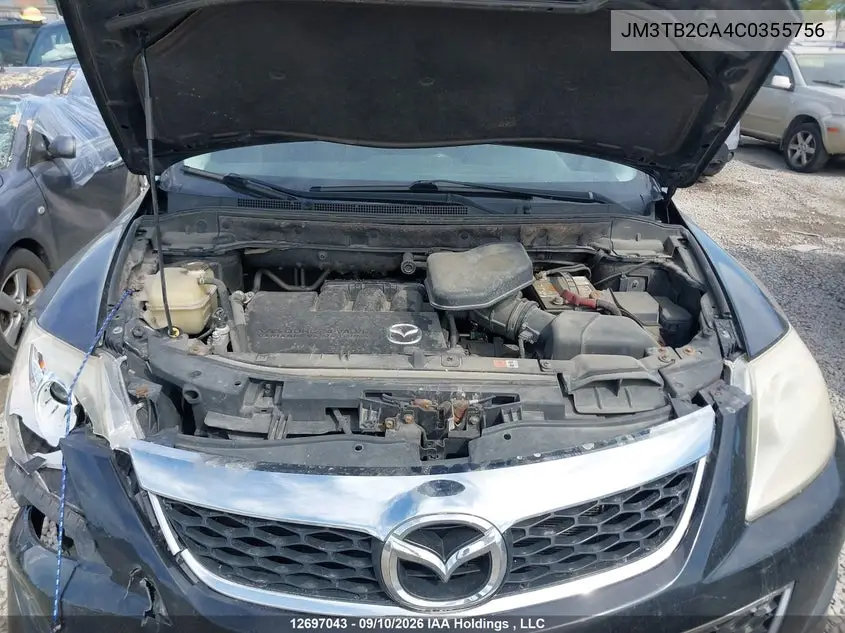 2012 MAZDA CX-9 VIN JM3TB2CA4C0355756 — фото 10