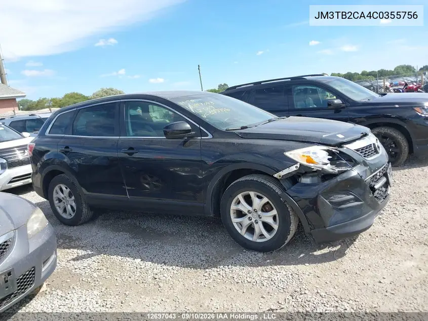 2012 MAZDA CX-9 VIN JM3TB2CA4C0355756 — фото 13