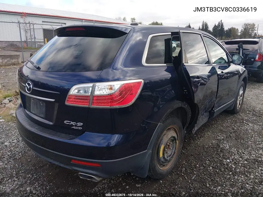 2012 MAZDA CX-9 VIN JM3TB3CV8C0336619 — фото 4