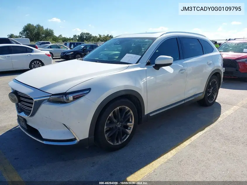 2016 MAZDA CX-9 VIN JM3TCADY0G0109795 — фото 2
