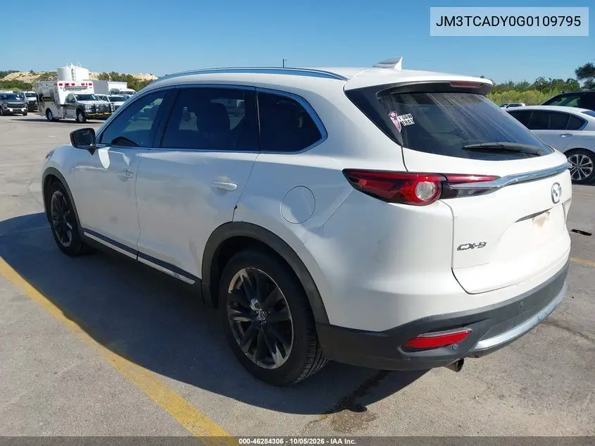 2016 MAZDA CX-9 VIN JM3TCADY0G0109795 — фото 3