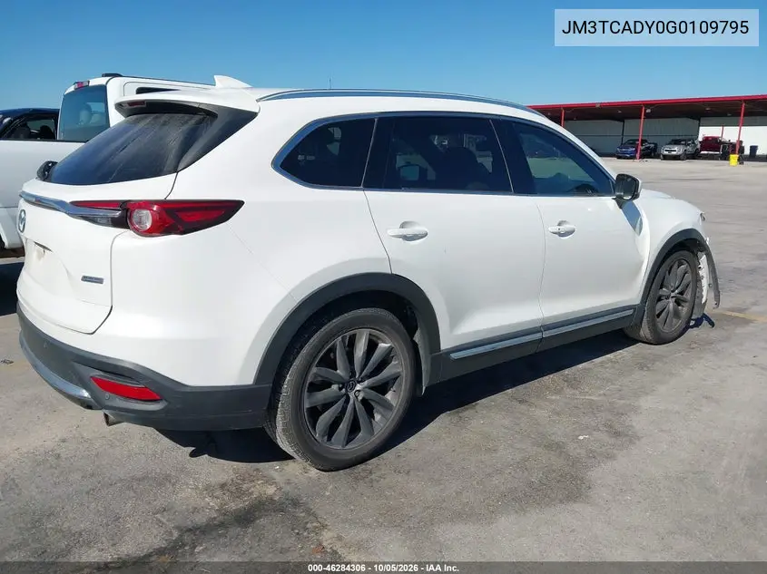 2016 MAZDA CX-9 VIN JM3TCADY0G0109795 — фото 4