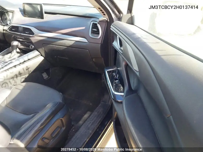 2017 MAZDA CX-9 VIN JM3TCBCY2H0137414 — фото 5