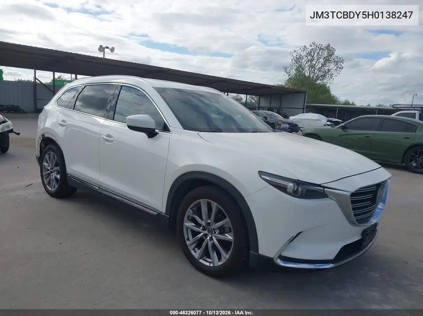 MAZDA CX-9 2017, VIN JM3TCBDY5H0138247